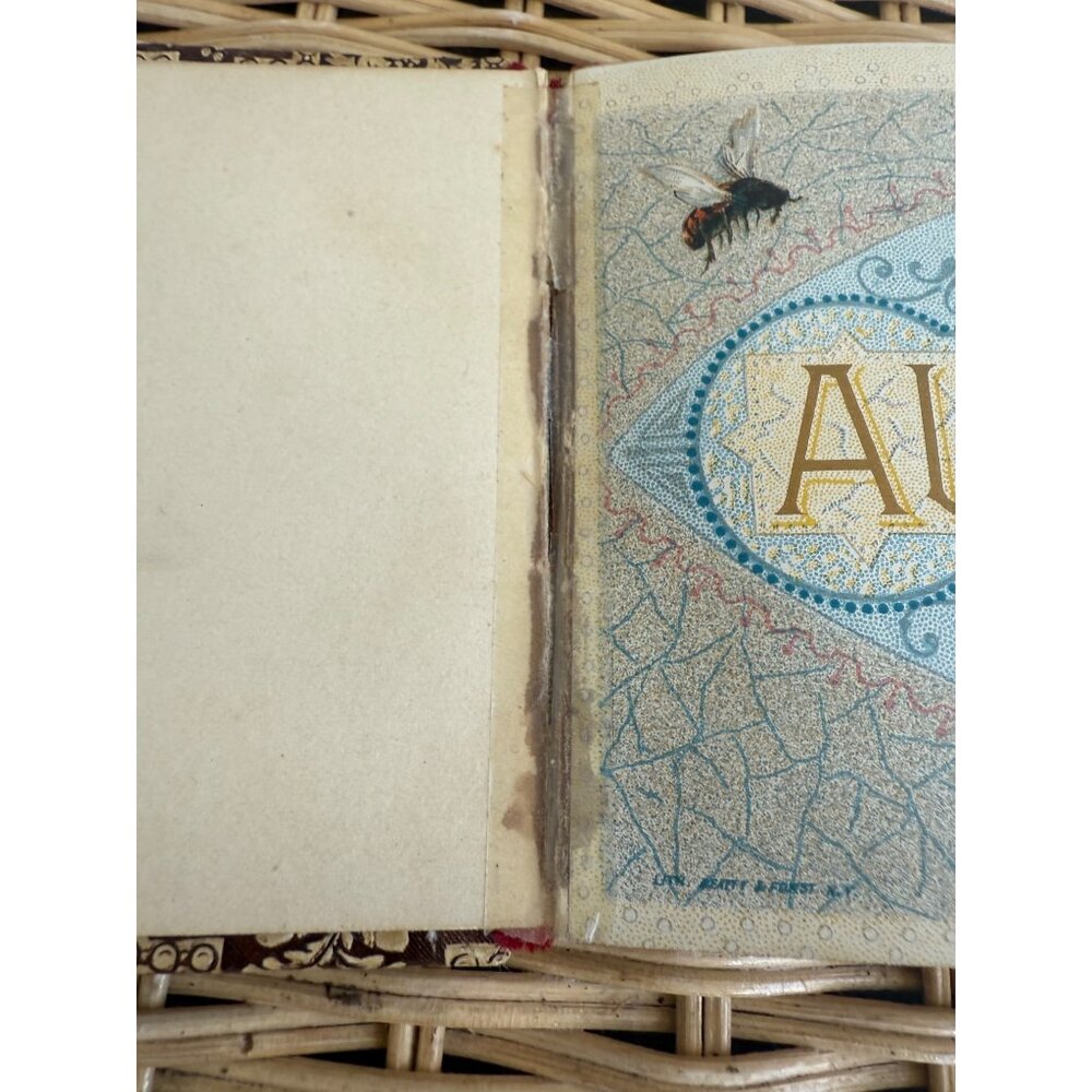 Antique 1880s Autograph Book Carroll Iowa Some Signed Pages - Picture 5 of 16